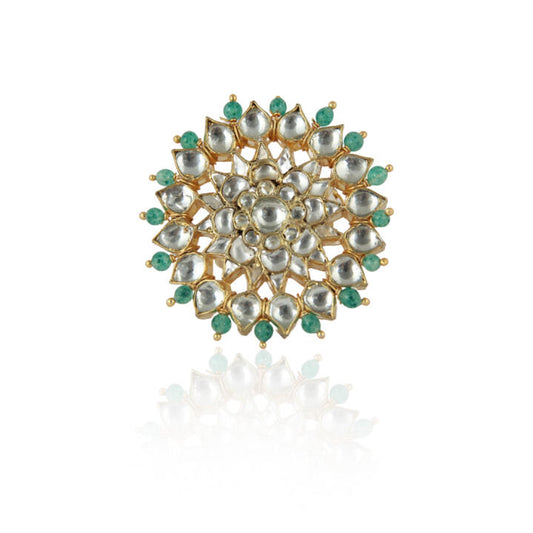 Pastel Sea Green Jadtar Ring