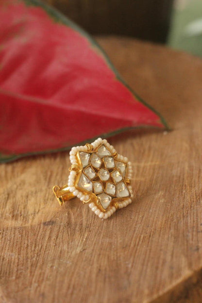 White Flower Ring