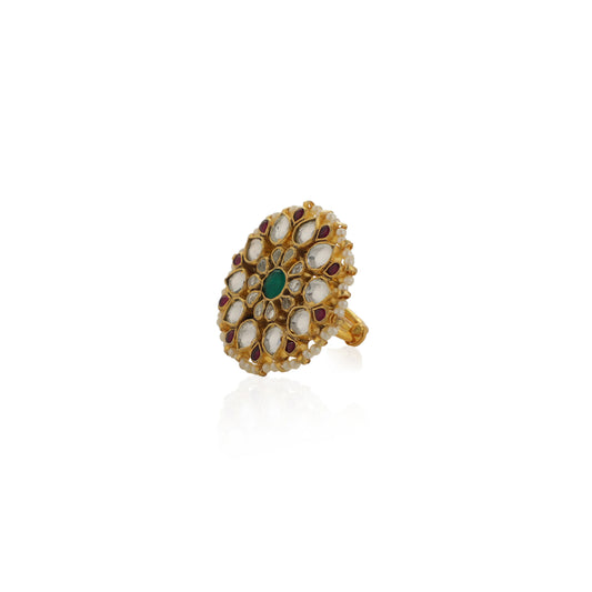 Pink & Green Flower Ring Wedding Wear /Bridal Special
