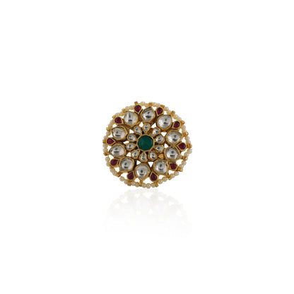 Pink & Green Flower Ring Wedding Wear /Bridal Special