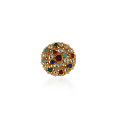 Multicolour Floral Ring/Adjustable Ring