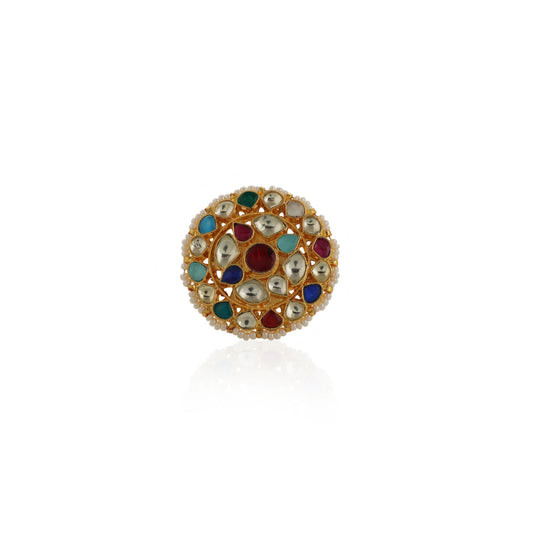 Multicolour Floral Ring/Adjustable Ring