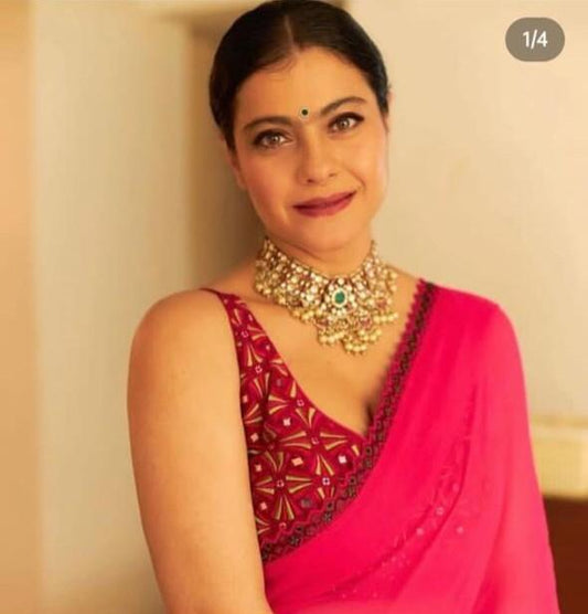 Multicolor Jadtar Studded Necklace