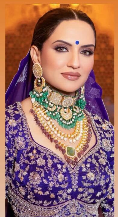 White Jadtar Stone Necklace Set With Green Moti Work And Sea Green Beads