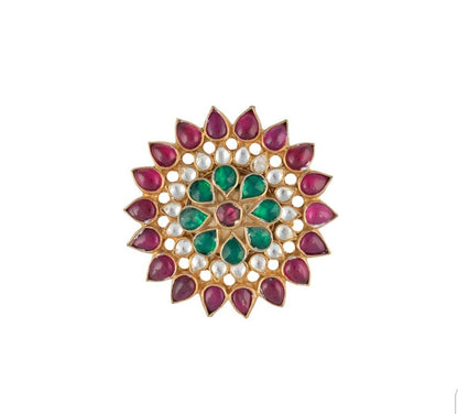Red & Green Jadtar RIng 
