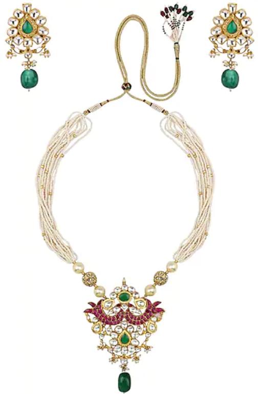 peacock pendant with less stones