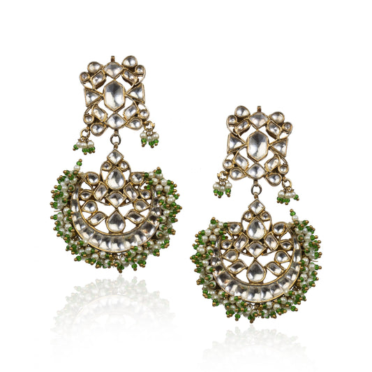 CHAND SHAPED  EARRINGS