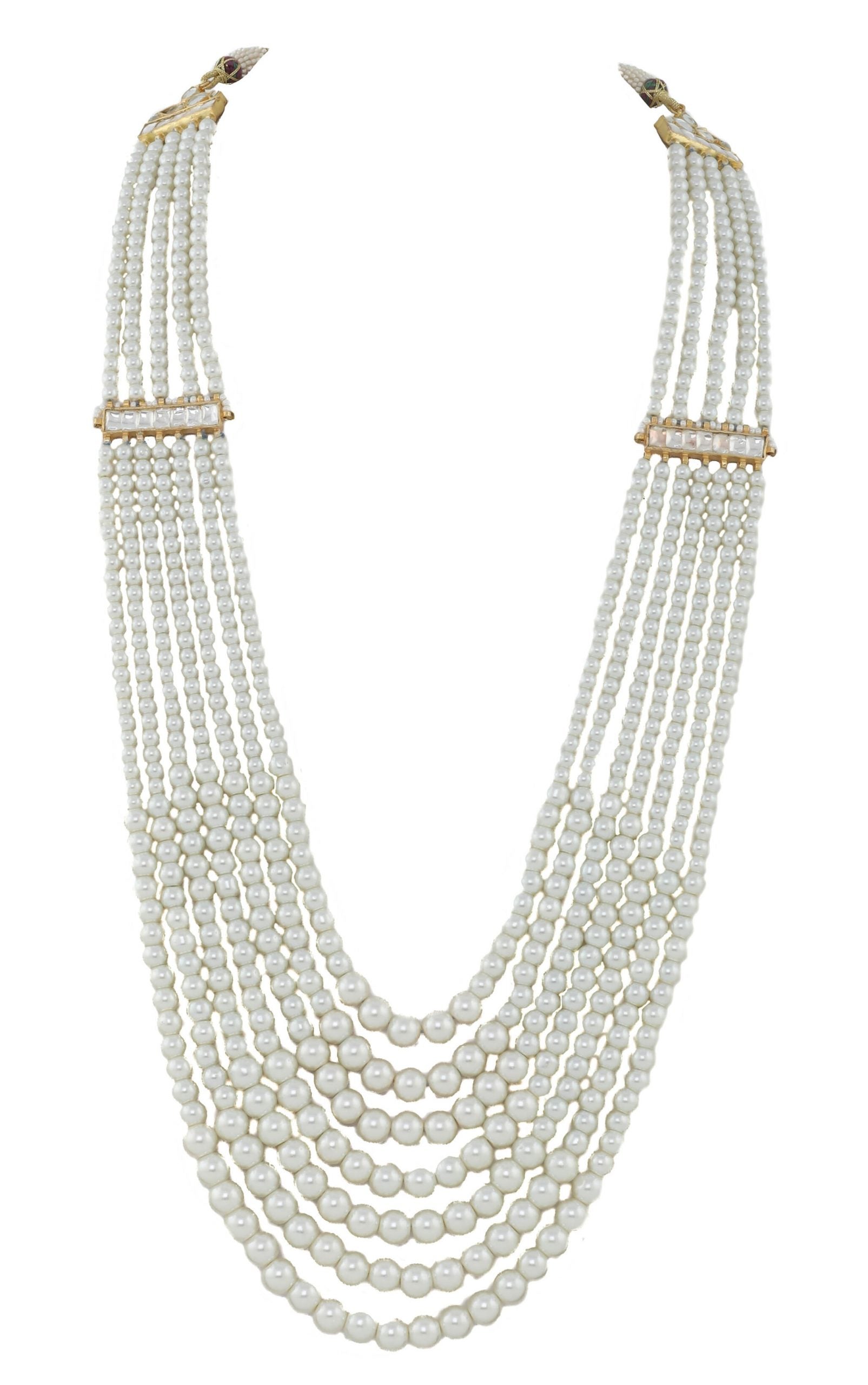 White Stone Bridal Mala Design