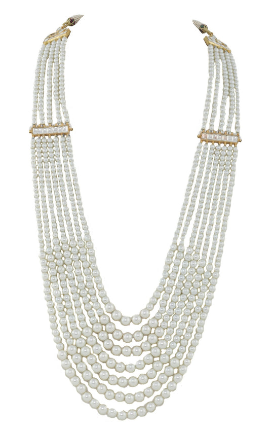 White Stone Bridal Mala Design