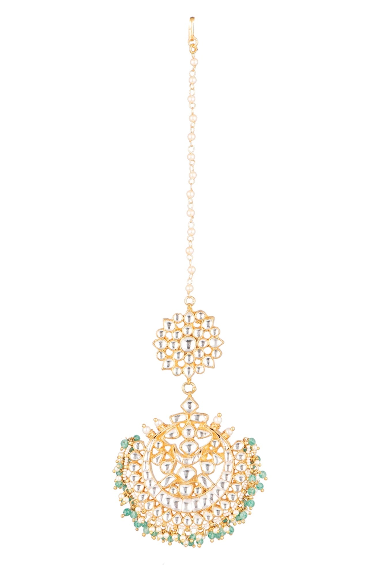 BRIDAL TIKKA WITH GREEN HANGINGS