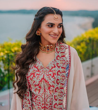 Navratna stone studded necklace