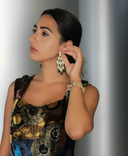 Earrings with long hangings